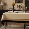 Mantel Floral Estilo Americano Impermeable y a Prueba de Aceite 2026 Lujo Ligero Ambiente de Alta Gama Lavable Mantel Rectangular