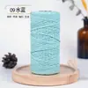 Hilo de algodón hueco de 2 mm hilo de algodón puro hilo de lana de algodón de leche tejido hilo fabricante de hilo material de hilo para tejer ganchillo DIY hecho a mano