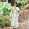 Hanfu para Niños 2025 Nuevo Estilo Conjunto de Disfraz Tradicional Chino para Niñas Traje Tang Estilo Nacional para Niños Atuendo para Recitación Escolar