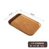Bandeja de plástico con veta de madera plato para huesos plato para taza de té para el hogar bandeja de té plato rectangular engrosado para restaurante plato de comida plato para servir