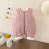 Mamelucos de Algodón de Hombro Ancho para Bebés y Niños Pequeños de Otoño e Invierno para Hombres y Mujeres, Overoles de Algodón Cálidos Casuales, Mamelucos para Recién Nacidos