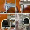 Cama de RV Mesa de Aleación de Aluminio para Coche Patas Giratorias Soporte de Mesa Portátil para Modificación de Furgoneta de Tamaño Completo Mesa de Comedor Ajustable Universal Desmontable
