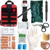 Equipo de supervivencia para viajes al aire libre, kit de vendaje hemostático para traumatismos, suministros de emergencia, botiquín táctico de primeros auxilios.