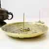 Placa Aromática Retro de Dragón y Fénix de Gran Tamaño Diámetro 15 cm Soporte de Aroma para Uso Doméstico Interior Varilla de Aroma Estufa de Sándalo