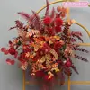 Arreglos Florales de Seda Grandes de Nuevo Estilo para Bodas, Arreglos Florales Decorativos Terminados, Muros Florales para Hoteles, Decoraciones Florales para Pasillos, Arte Floral para Bodas