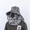 Máscara solar gorra protectora solar para hombre gorra de pesca de verano sombrero de pescador para cara sombrero para el sol sombrero para el sol para exteriores al por mayor hombres