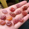 Pingente Fechadura Ruyi de Ágata Fonte de Sal, Fechadura da Paz para Joias DIY, Acessórios de Pingente de Jade, Em Estoque para Atacado, DIY Brocado Song