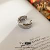 Anel de amor de zircônia galvanizada em ouro real, moda leve, luxo, alto sentido, anel de dedo, design de nicho, joias, atacado
