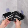 Estante de Baño Estante de Esquina sin Taladro Estante de Almacenamiento de Cocina Montaje en Pared de Inodoro Estante Triangular de Baño