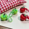 Juguete de Comida Tridimensional Llavero de Manzana Manzana Verde Manzana Roja Fruta Fresca Versátil Comida Artificial Simple Adornos Colgantes