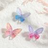 Japonês Internet Celebrity Nova Nail Art Joias 3D Tridimensional Magia Aurora Magic Color Gradiente Resina Borboleta Decoração de Unhas