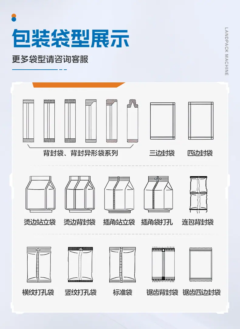 LD-520A四边烫立式机(14头3升组合称+2台热转印打码