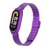 Adecuado para Correa Xiaomi Mi Band 8, Pulsera Estilo Hebilla de Eslabones de Bambú de Acero Inoxidable, Caja de Metal, Correa Xiaomi Mi Band 7