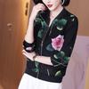 Jaqueta Fina de Chiffon Seda Gelo Feminina Primavera e Verão Cor Roupas Protetoras Solares Tamanho Plus Manga Longa Roupa de Beisebol com Zíper