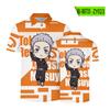 Suministro transfronterizo versión Q Tokyo Revengers verano moda coreana marca ropa holgada polo camiseta de manga corta Mujer venta al por mayor