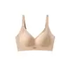 Design oco base líquida lingerie invisível sem costura feminina copo fixo levanta suporte macio junta previne flacidez sutiã