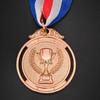 Medallas de Metal Personalizadas para Competiciones Deportivas, Medallas Pintadas, Medallas de Espiga de Trigo Doradas, Plateadas y Bronce, Hechas a Medida, Transfronterizas, en Stock