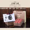 Moda Retro Estilo Étnico Joyería Tallada en Cristal Natural Colgante de Zorro Hada Obsidiana Collar de Zorro de Nueve Colas para Mujer