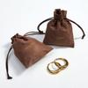 Explosões de E-commerce Bolsa de Joias de Flanela Mini Bolsa de Joias de Flanela com Cordão Bolsa Grossa de Flanela Personalizada