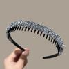 Artefato de acabamento de cabelo quebrado faixa de diamante franja cabelo dentado faixa de cabeça antiderrapante máscara de maquiagem feminina pressão hairpin pacote de cabelo