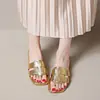 Sandalias Planas Talla Grande 43 para Mujer Verano Exterior, Modernas y Versátiles 2025 Nuevo Estilo Hada Vacaciones en la Playa Suelas Suaves
