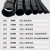 Tubo de Protección de Cables de PE Aislado Envuelto en Alambre al por Mayor Tubo para Cables Tubo para Cables de Computadora Tubo para Clasificación y Almacenamiento de Cables PET Tubo para Gestión de Cables Anti-Mordeduras 22