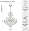 Candelabro de cristal estilo europeo, lámpara elegante para sala de estar de villa, lámpara lujosa para comedor, lámpara para salón de hotel de edificio dúplex, salón de bodas