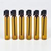 B005-1Ml Frasco Dispensador de Óleo Essencial de Vidro Marrom à Prova de Luz Tamanho de Teste Conta-Gotas Frasco de Amostra Marrom Frasco Vazio Perfume