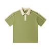 Nuevo 2025 Primavera y Verano Camisa Polo Raglán Bloque de Color de Peso Pesado 240g Marca de Tendencia Estilo Universitario Simple Versátil Manga Corta