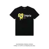 Camiseta Unisex Palm Angels Heart Melting Graffiti Lettering Gola Redonda Manga Curta Solta Verão