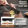 Set de cuchillos de cocina de acero inoxidable más vendido de Amazon con mango recubierto de veta de madera, juego de seis piezas en caja de regalo, al por mayor