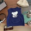 Chaleco de primavera para niños, novedad de 2025, tejido con dibujos de animales, elegante y casual.