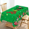 Exclusivo transfronterizo, popular mantel navideño del Grinch, impresión de alta definición, decoración festiva, disponible para dropshipping