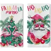 Paños de cocina navideños más vendidos transfronterizos, manteles estampados de temática navideña invernal y toallas festivas, todos personalizables