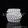 Cadena de Cuentas Decoración Navideña Colorida Galvanizada Blanca Porcelana Media Cara Colgante de Perlas para Boda Accesorios de Joyería DIY