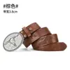 Cinturón de Cuero Juvenil Occidental de Vaquero de Moda para Hombre Estilo Nuevo Cinturón Ancho Estilo Callejero Americano Cinturón para Ropa Exterior