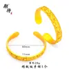 Pulsera Nueva de Flor de Peonía para Mujer Primavera y Verano, Versión Ancha, Cobre Chapado en Oro, Pulsera de Filigrana Estilo Chino, Venta al por Mayor de Conjunto de Joyería Estilo Palacio