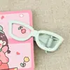 Pinza para el pelo con montura de gafas de color caramelo para niñas, linda pinza de pico de pato para flequillo y peinado del cabello suelto, accesorio de moda para el cabello de color macarrón