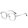 Nuevo armazón de gafas de titanio completo ligero moderno INS armazón grande Polígono Liso adelgazante para rostro redondo miopía
