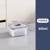 Caixa de armazenamento com dupla camada e drenagem premium, adequada para armazenar ninho de pássaro, pepino-do-mar e cordyceps, com tampa e alça para fácil transporte