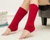 Calcetines de Ballet Fluorescentes Rizados de Moda Estilo Coreano para Bailar Yoga Leggings de Lana Tejida Calcetines Fabricante Mayorista