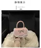 Bolso de Hombro Dulce con Lazo Estilo Coreano para Mujer Moda Otoño 2025 Mini Bolso de Mano de Encaje Bolso Cruzado