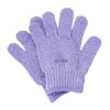 Guantes de baño de cinco dedos al por mayor personalizados de fábrica toalla de baño toalla de baño frotador de barro para espalda exfoliante guantes para frotar