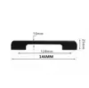 Manija de puerta de gabinete de aleación de aluminio moderna minimalista nórdica manija de cajón de gabinete manija de puerta de armario alargada Manija negra