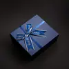Caja de Regalo con Lazo Azul, Caja de Regalo Grande para Souvenir, Caja de Regalo de San Valentín de Alta Gama, Caja de Regalo Personalizada de Base y Tapa