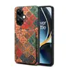 Denior es Adecuado para Funda de Teléfono de Cuero Floral de Madera Suave para Oneplus 13 y Funda de Teléfono con Tarjetero para Oneplus Ace3Pro