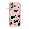 Funda de silicona negra de cobertura total para iPhone 16, silueta minimalista estilo coreano, funda de teléfono simple antideslizante 18pm
