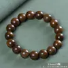 Pulseras de Cuentas de Sándalo Dorado para Budas, Joyería de Estilo Étnico, Cuentas de Oración, Cuentas de Madera, Cuentas Sueltas, Pulseras al por Mayor