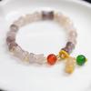 Pulsera de jade dorado natural de Xinjiang para mujer, pulsera de círculo único de calabaza alta para festival, jade Yadan Gobi, estilo étnico, regalo