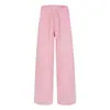 Pantalones Deportivos Anchos de Algodón Retro Americano para Mujer 2026 Sueltos Cintura Elástica Versátiles Casuales Caídos Largos